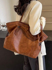 Retro Yıldız Detaylı Deri Crossbody Çanta 55