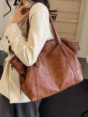 Retro Yıldız Detaylı Deri Crossbody Çanta 55