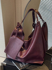 Vintage 2 Parça Tote Çanta Seti 69