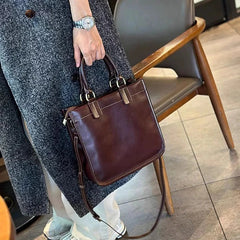 Bolso Tote Cuadrado de Piel Sintética 167