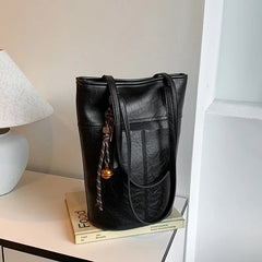 Suni Deri Retro Tote Çanta 164