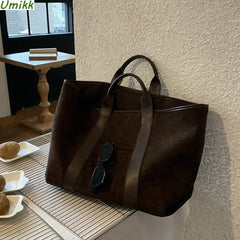 Süet Vintage El Çantası 113