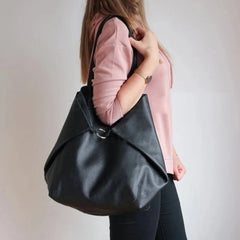 Bolso Tote de Lujo Retro de Piel Sintética 83