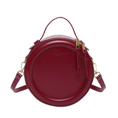 Minimalist Solid Color Round Bag 41