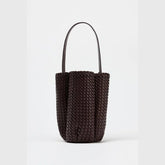 Woven-Effect Luxury Bucket Bag 151