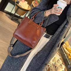 Bolso Tote Cuadrado de Piel Sintética 167