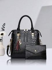 Timsah Desenli Çapraz 2li Çanta74