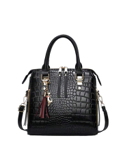 Timsah Desenli Çapraz 2li Çanta74