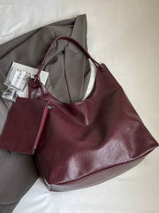 Vintage 2 Parça Tote Çanta Seti 69