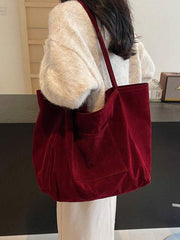 Düz Renk Kumaş Çanta 147