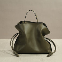Side Laced Genuine Leather Bag 31