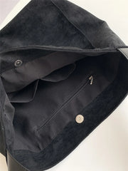 Minimalist Süet Tote Omuz Çantası 24