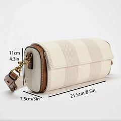 Wide-Strap Luxury Cylinder Bag 21