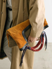 Kadife Bağbozumu Dokuma Çanta 86